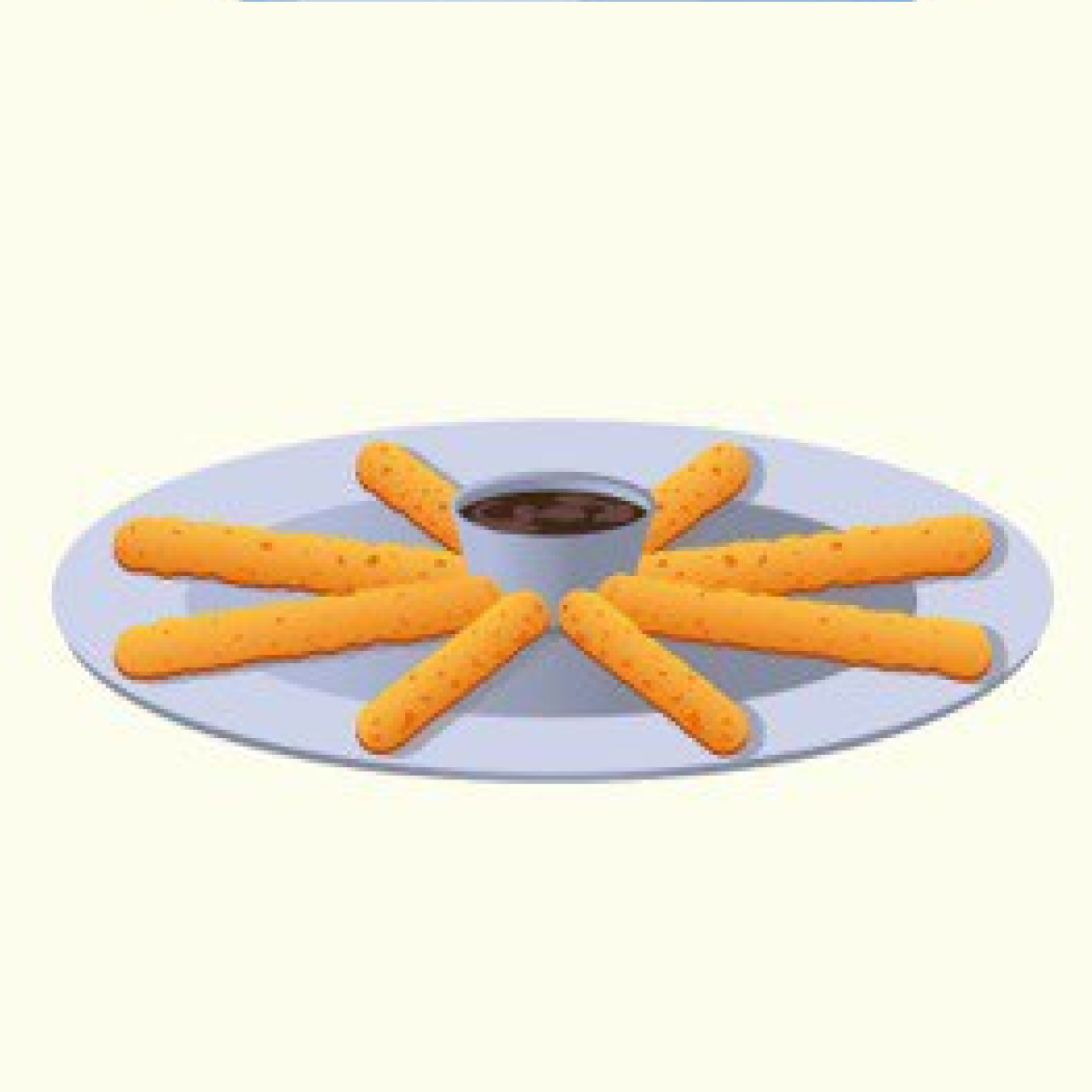 Сирні палички з чорничним соусом