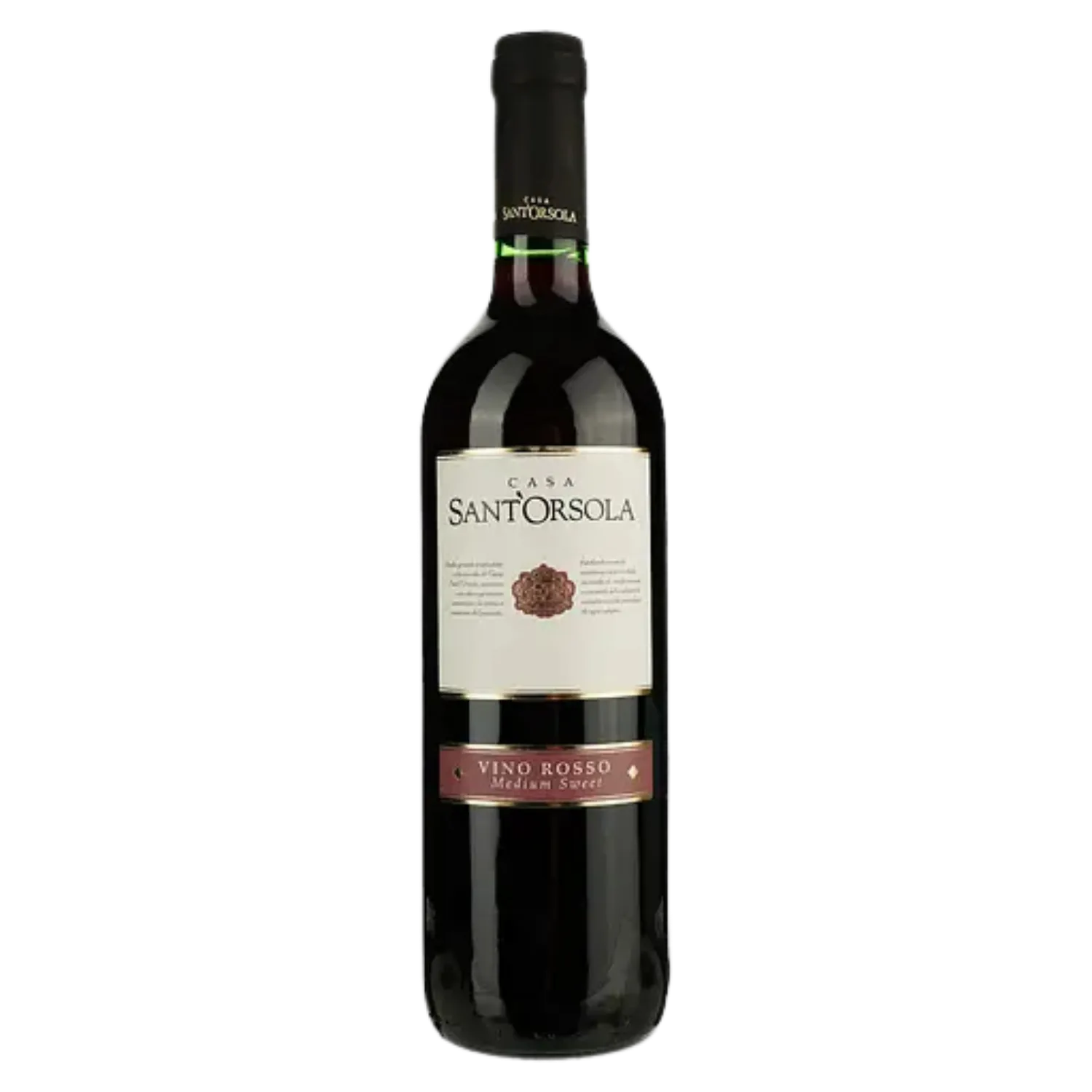 Rosso Semi-Sweet, Sant'orsola, червоне напівсолодке, Італія